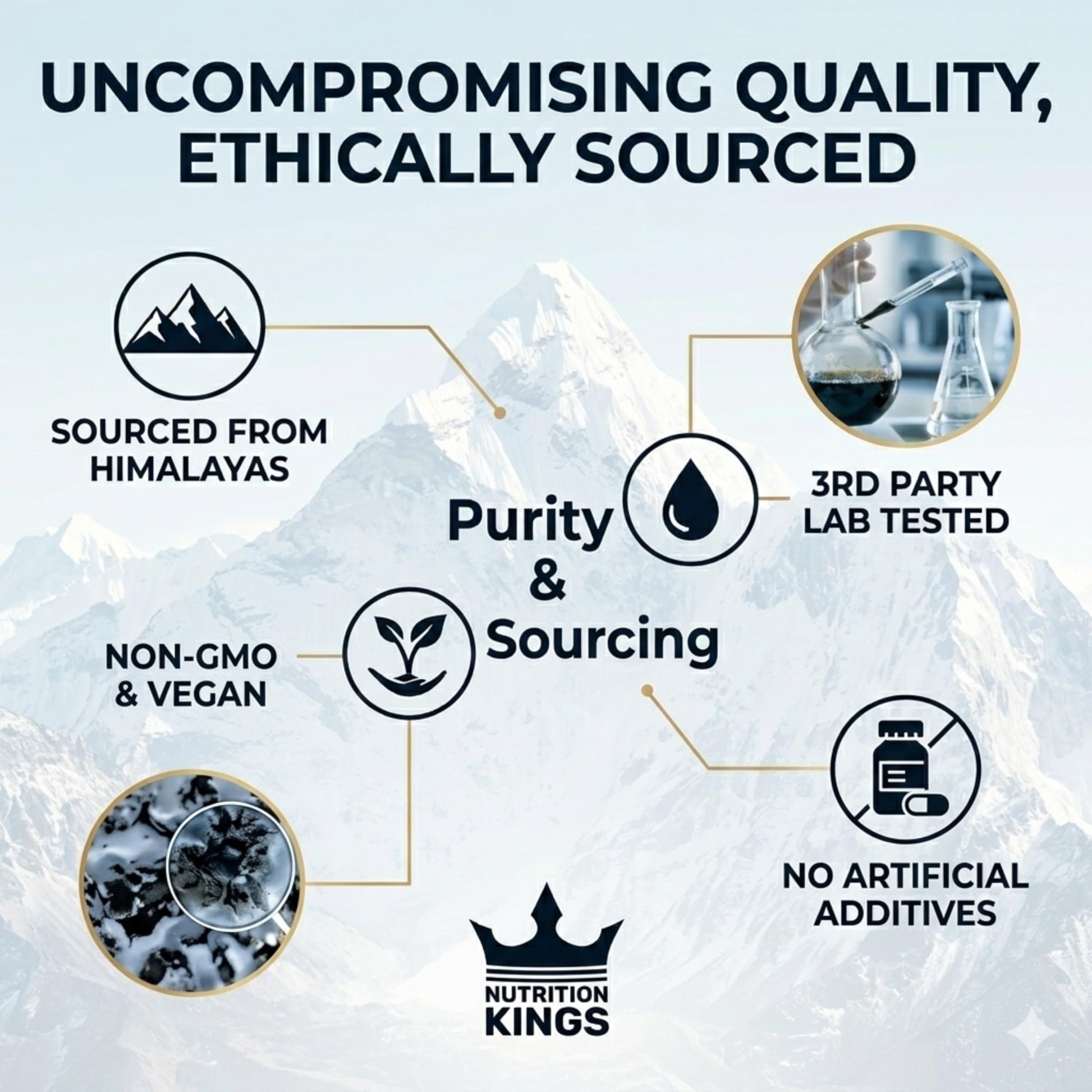 Shilajit Gummies – Natural Energy & Vitality Supplement with Fulvic Acid – Supports Immunity, Stamina & Overall Wellness – 60 Vegan Gummies Nutrition Kings