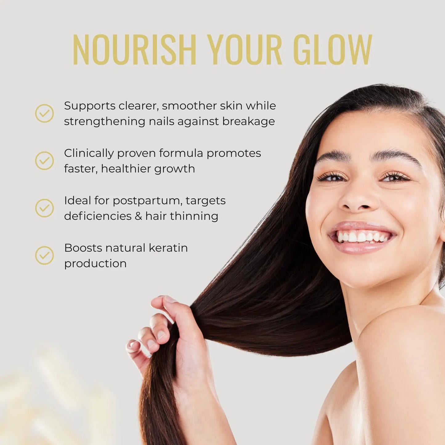 Biotin 10.000mcg | Hair, Nails & Skin Capsules | Pure, Organic, Vegan, 60 Capsules | No Added Fillers Binders Or Artificial Ingedients Nutrition Kings