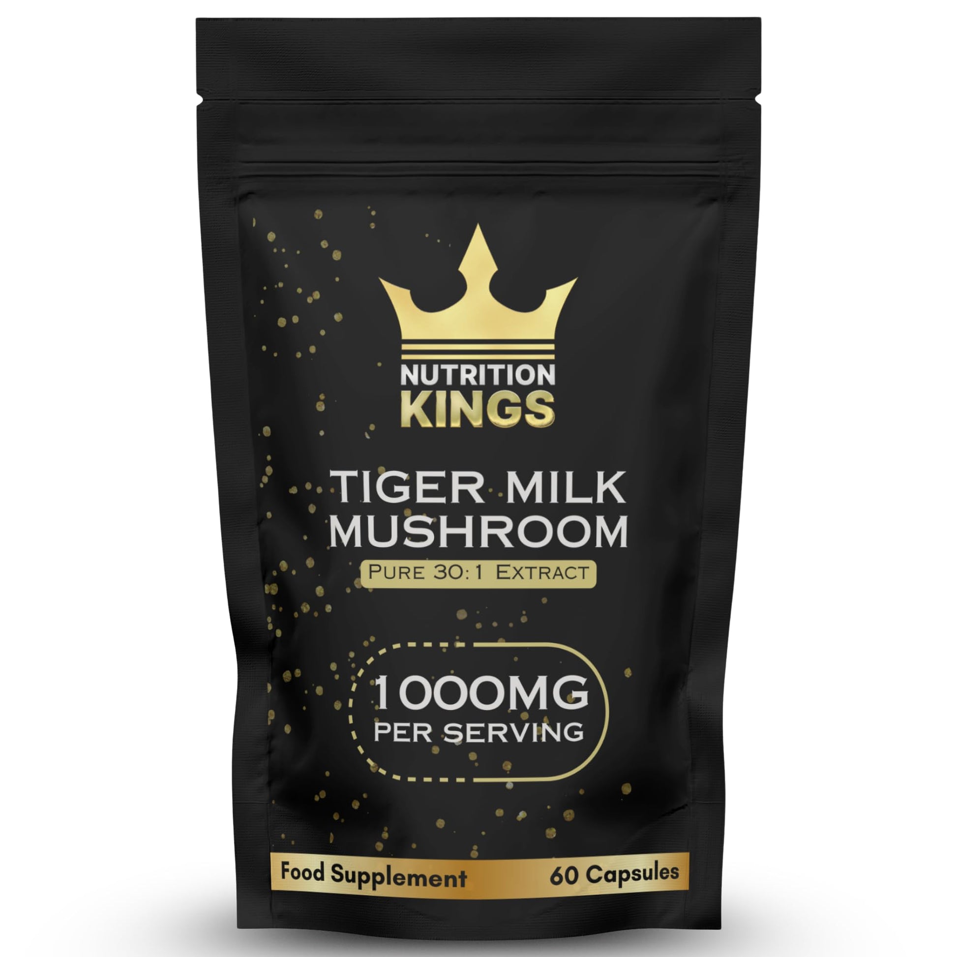 Tiger Milk Mushroom – Lung & Immune Support Supplement – Vegan Herbal Blend with Functional Mushrooms – 60 Vegan Capsules – by Nutrition Kings Nutrition Kings