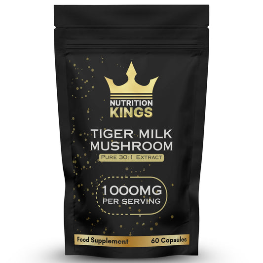Tiger Milk Mushroom – Lung & Immune Support Supplement – Vegan Herbal Blend with Functional Mushrooms – 60 Vegan Capsules – by Nutrition Kings Nutrition Kings