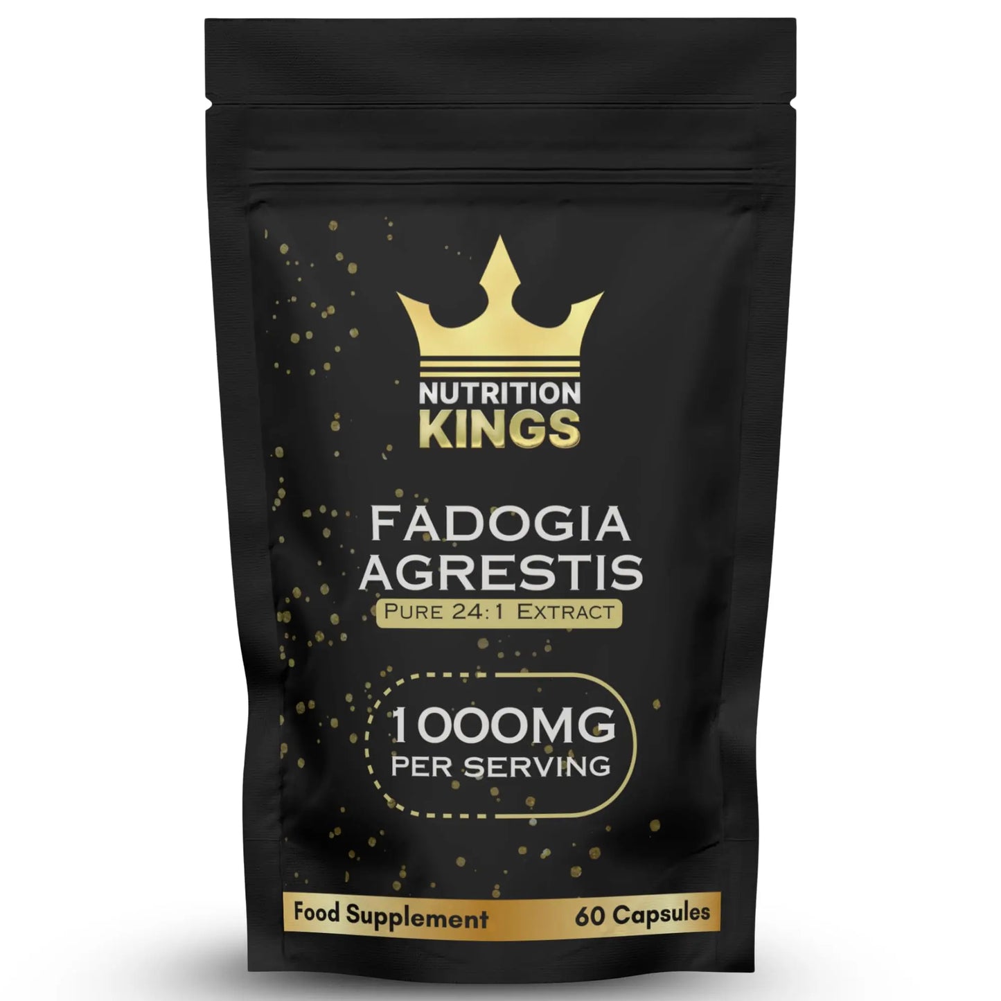 Fadogia Agrestis 1000mg per Serving – 24:1 Pure Herbal Extract – 60 Capsules – High Strength Supplement for Vitality, Energy, Wellness & Performance Nutrition Kings