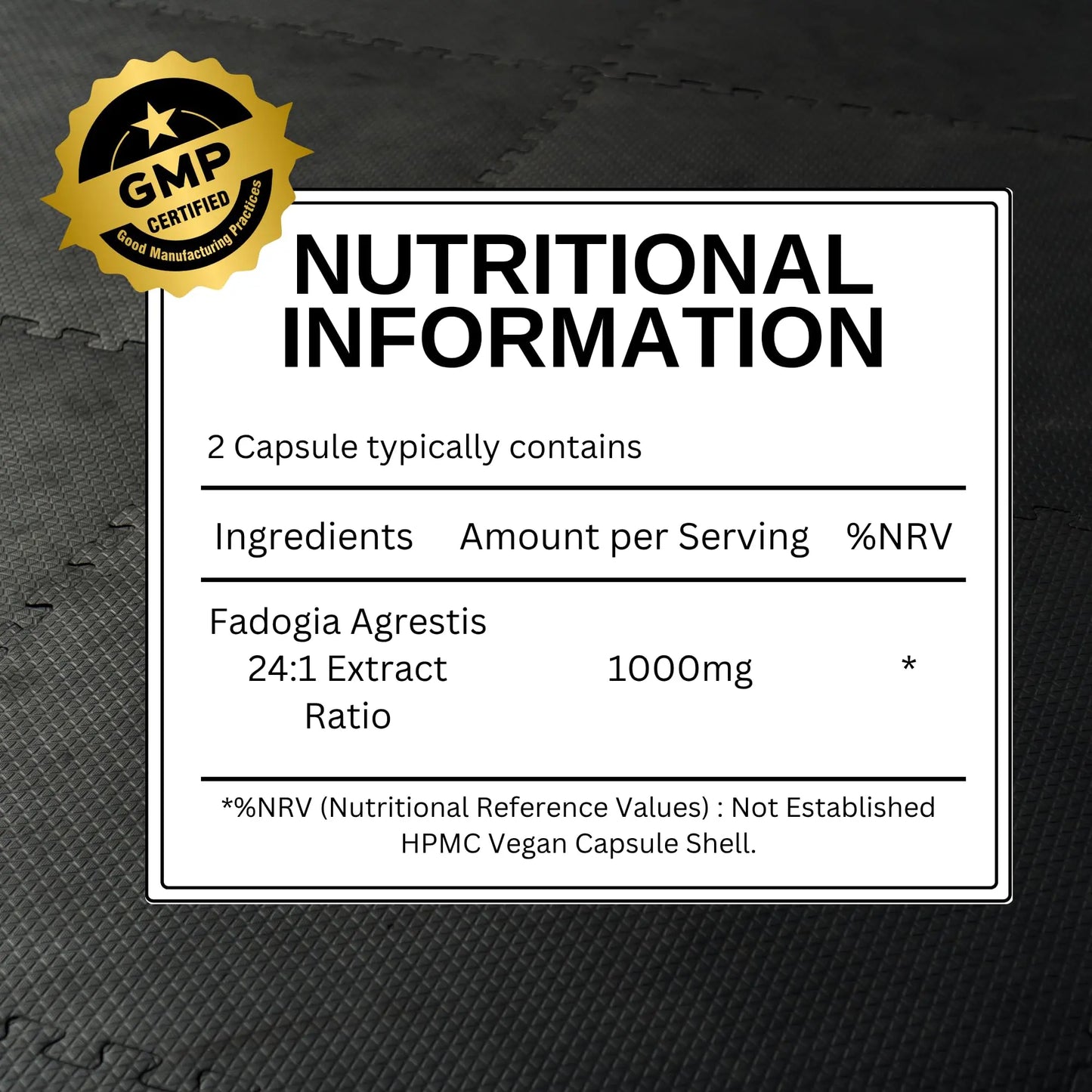 Fadogia Agrestis 1000mg per Serving – 24:1 Pure Herbal Extract – 60 Capsules – High Strength Supplement for Vitality, Energy, Wellness & Performance Nutrition Kings