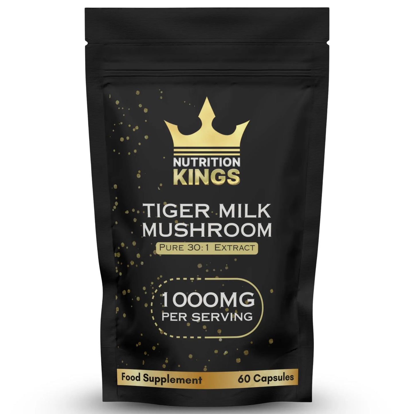 Tiger Milk Mushroom – Lung & Immune Support Supplement – Vegan Herbal Blend with Functional Mushrooms – 60 Vegan Capsules – by Nutrition Kings Nutrition Kings
