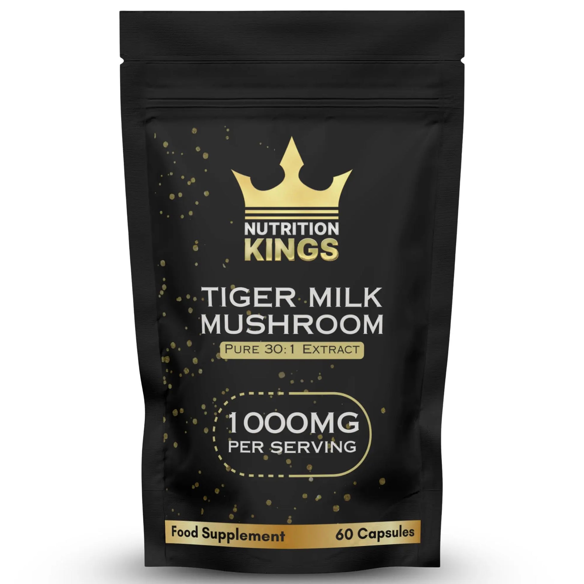 Tiger Milk Mushroom – Lung & Immune Support Supplement – Vegan Herbal Blend with Functional Mushrooms – 60 Vegan Capsules – by Nutrition Kings Nutrition Kings