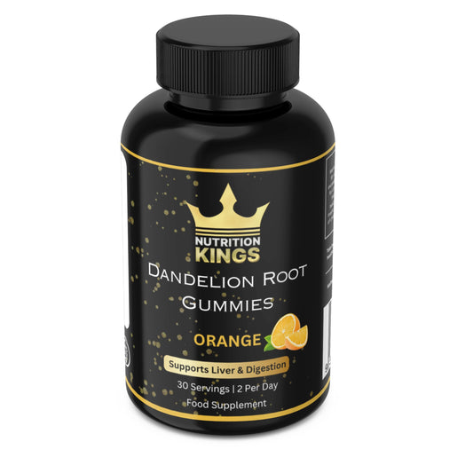 Dandelion Root Gummies – Liver Cleanse & Detox Support, Water Retention Relief, Natural Digestive Health Supplement, Vegan & Non-GMO, 60 Gummies Nutrition Kings