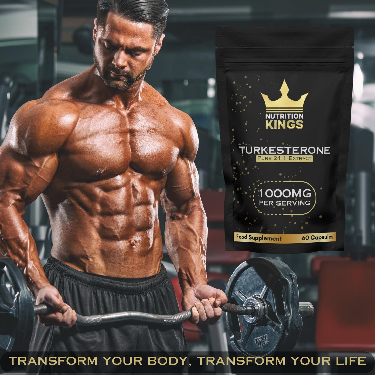 Nutrition Kings Turkesterone Pure 24:1 Extract, 1000mg, 60 Capsules, Food Supplement, Made in UK Nutrition Kings