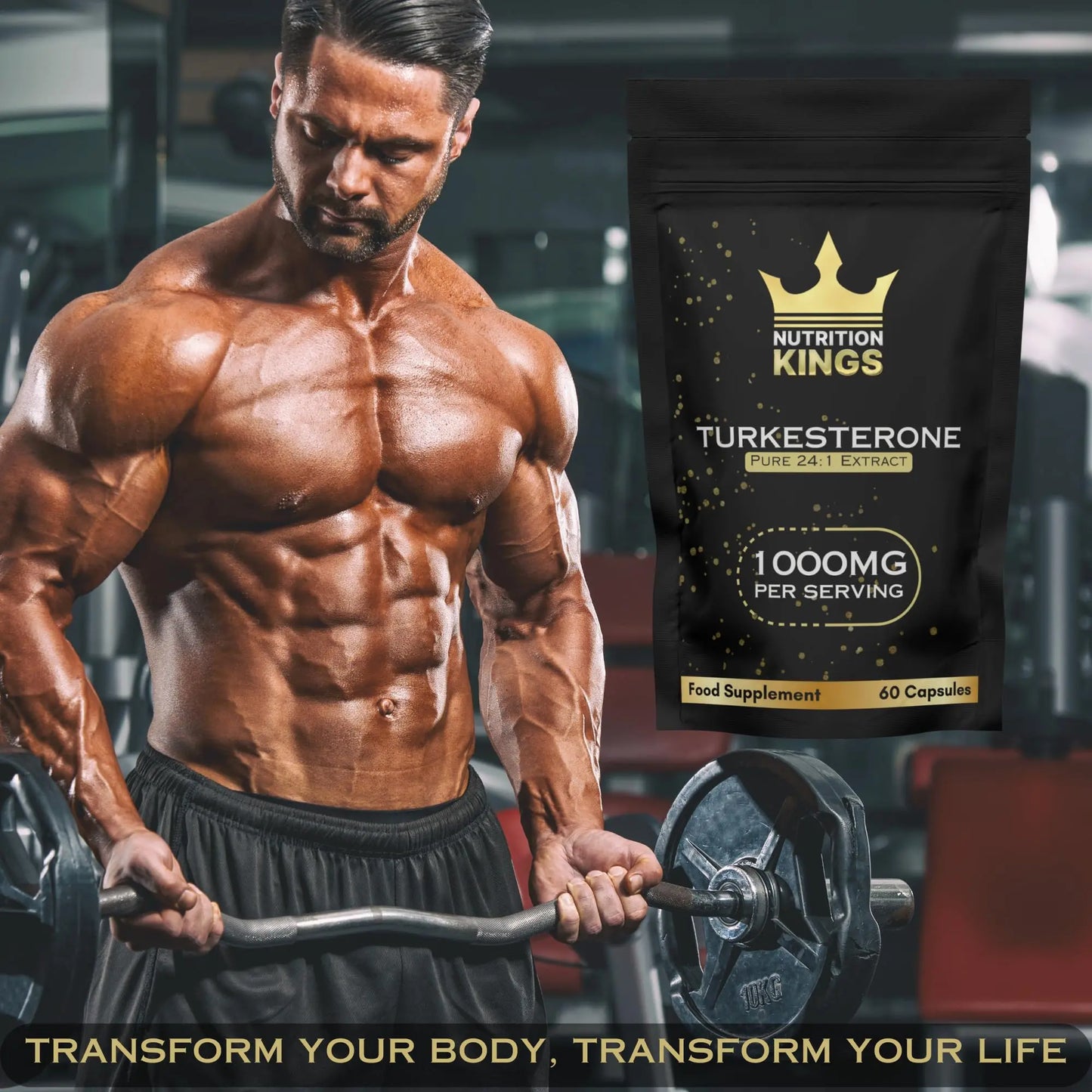 Nutrition Kings Turkesterone Pure 24:1 Extract, 1000mg, 60 Capsules, Food Supplement, Made in UK Nutrition Kings