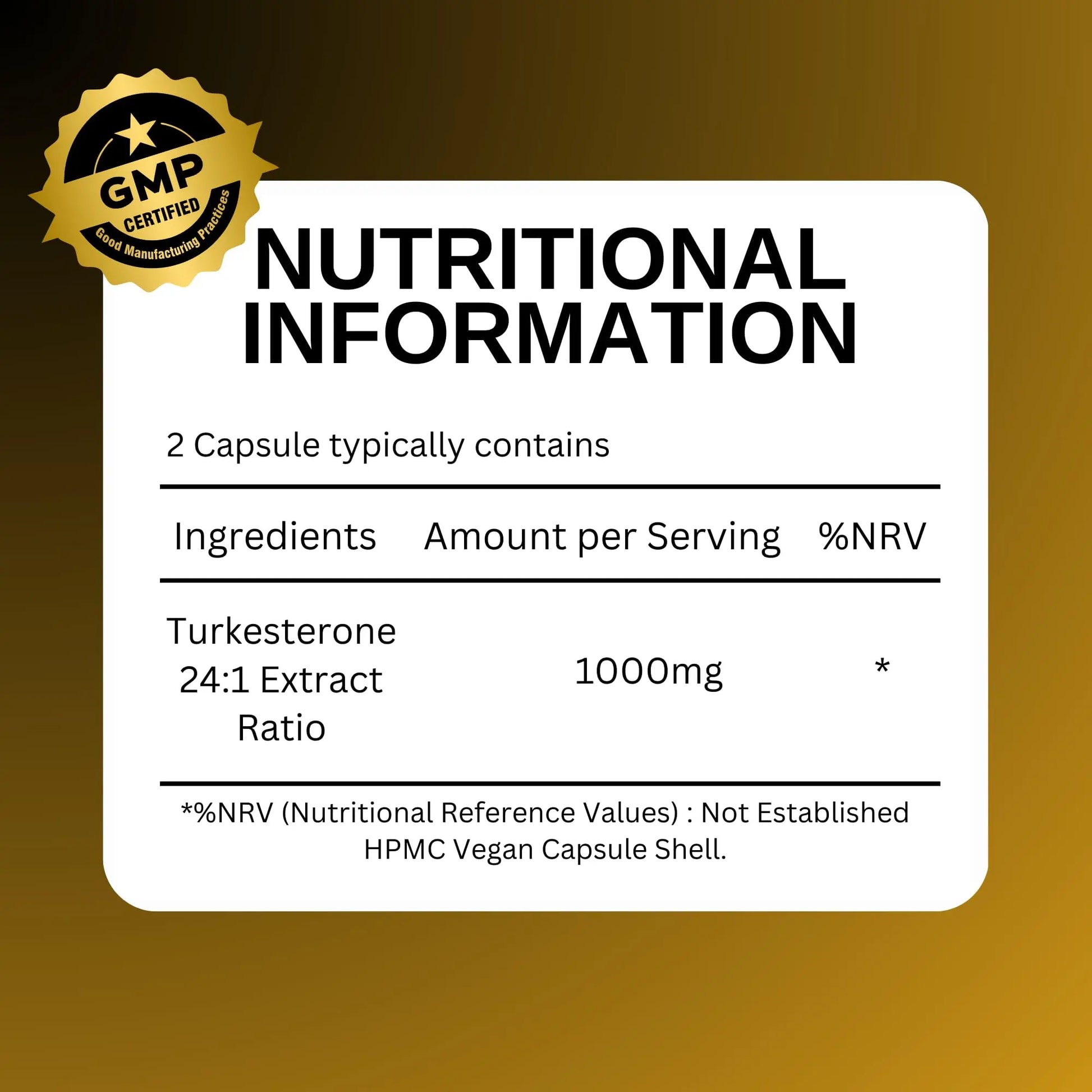 Nutrition Kings Turkesterone Pure 24:1 Extract, 1000mg, 60 Capsules, Food Supplement, Made in UK Nutrition Kings